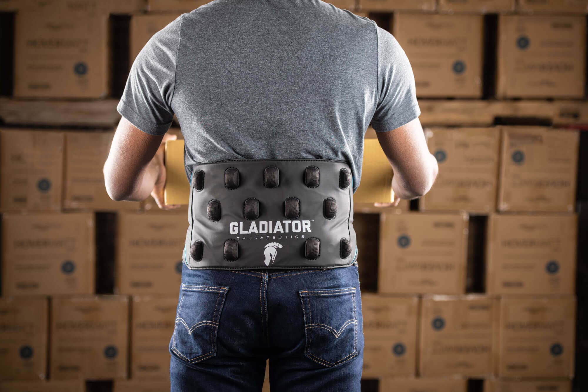 Gladiator Therapeutics ryggstøtte - avansert terapi for smertelindring og rehabilitering